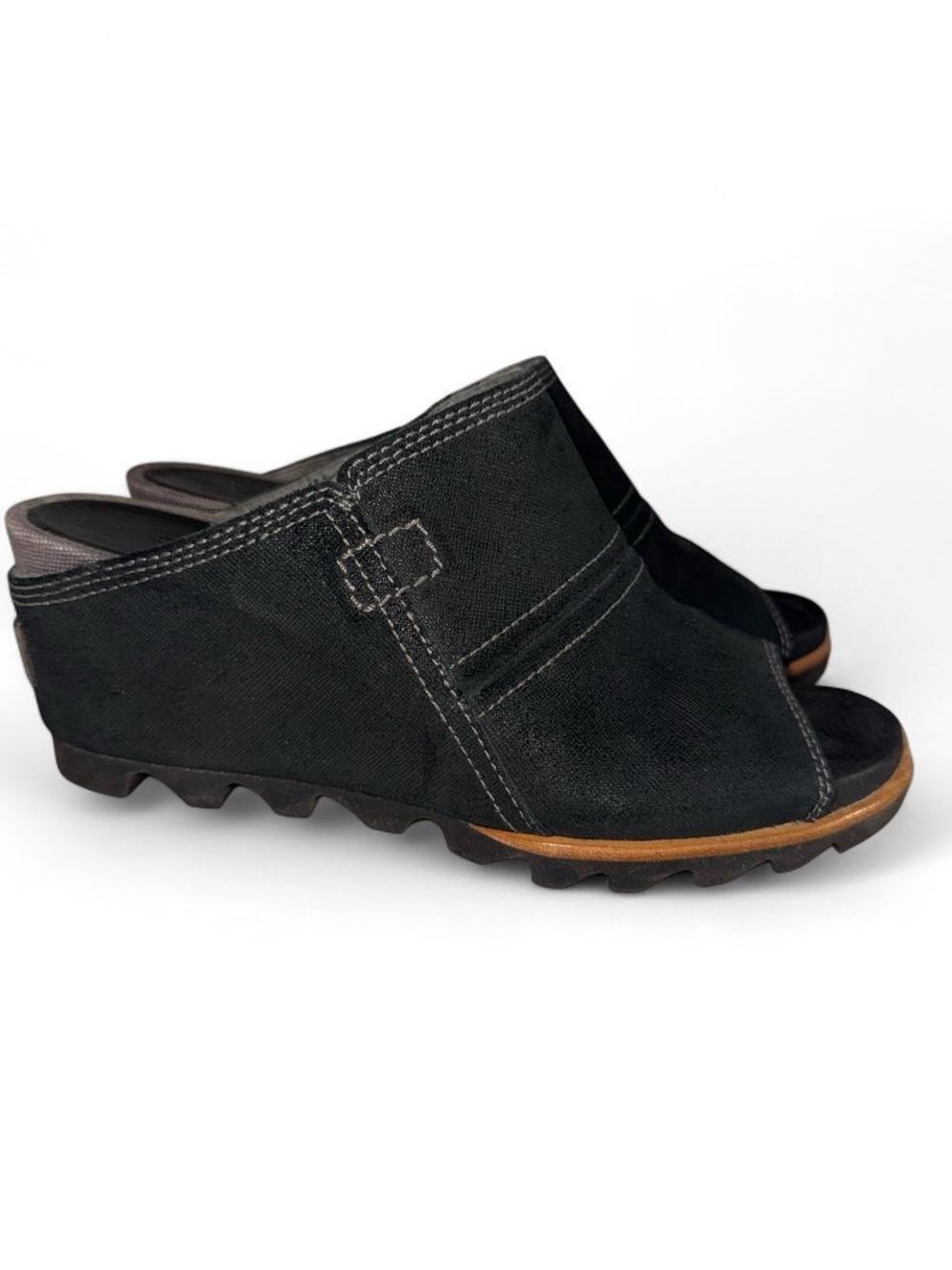Black Sorel Joanie II Wedge Sandals